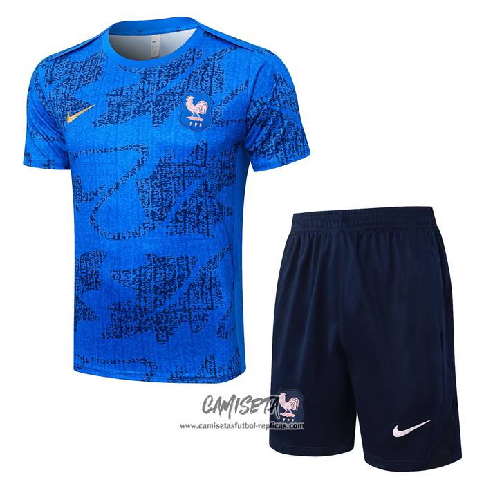 Chandal del Francia 2025-2026 Manga Corta Azul - Pantalon Corto